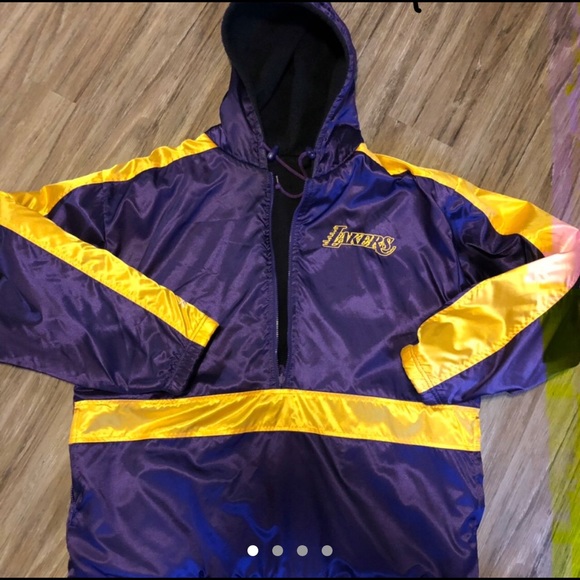 Reebok Jackets & Blazers - Lakers Reversible Pullover Hoodie Jacket